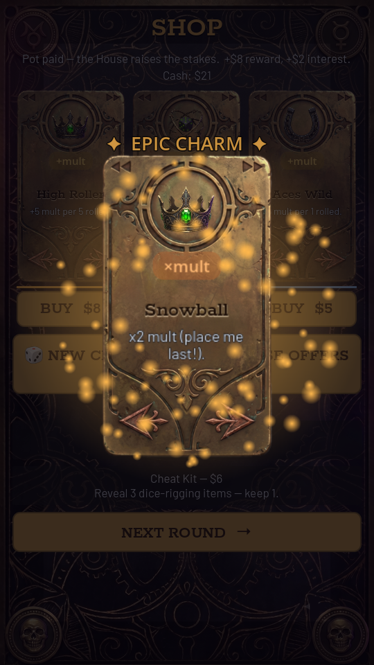 Acquiring a rare charm